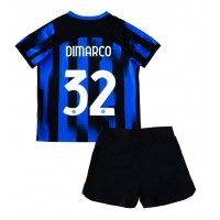 Inter Milan Federico Dimarco #32 Hemmatröja Barn 2023-24 Kortärmad (+ Korta byxor)